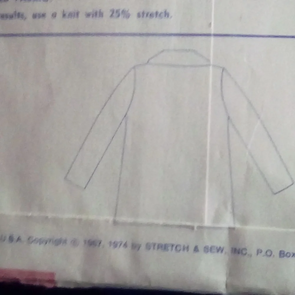 STRETCH & SEW Jacket bust 28-42